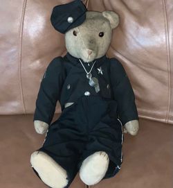 Vintage Hump Backed Teddy Bear in Austrian Police Clothes