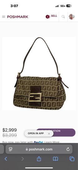 Fendi Baguette Vintage Mini Mama Monogram Flap Bag