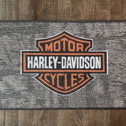 Harley-Davidson Entry Door Mat 18" X 27” Commercial Nylon Dark Camp
