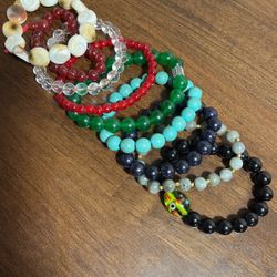 Stone Shell Bracelet Lot