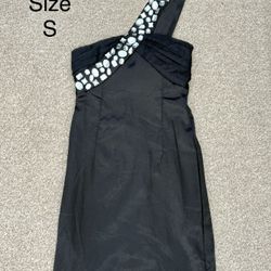 Women Summer Dress Black Size S Teenager