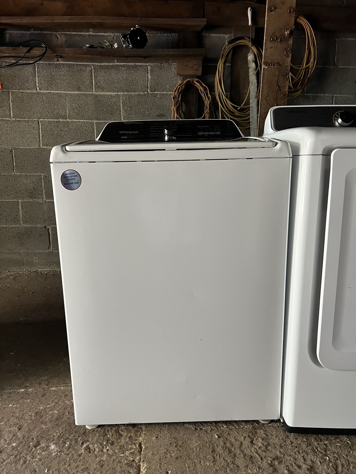 New Whirlpool washing machine,white