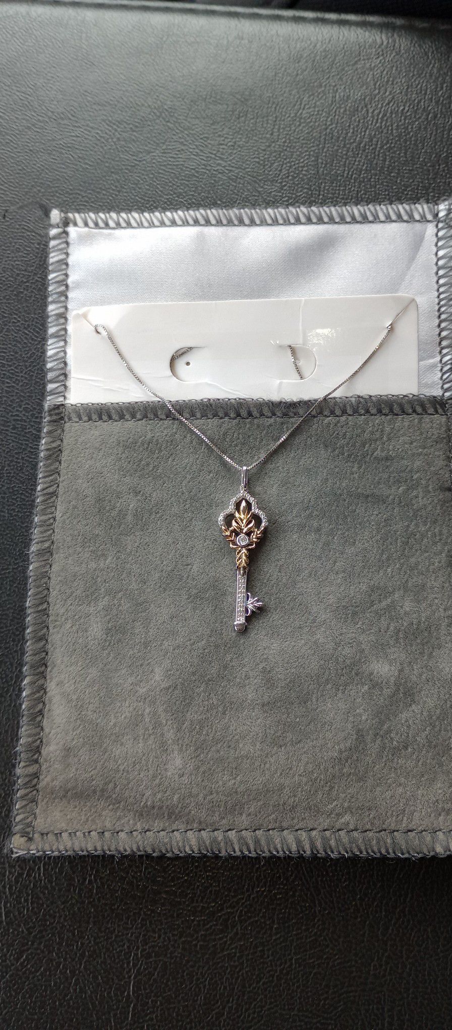 Disney Frozen 2 Diamond Key Necklace