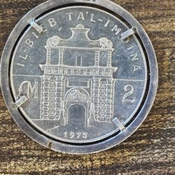 1973 Malta 🇲🇹 2Pounds Silver Coin