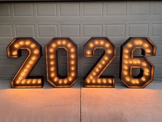 4FT LED “2026” Marquee Numbers 🎓