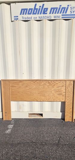 Vintage Oak Queen Headboard 