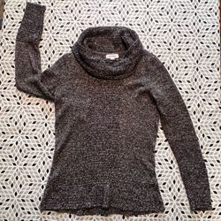 Calvin Klein Marled Grey Cowl Neck Tunic Sweater