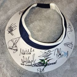 Signed Memorabilia Golf Visor (11 Signatures)