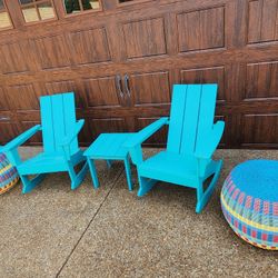 *** ADIRONDACK CHAIRS WITH PATIO TABLES ***