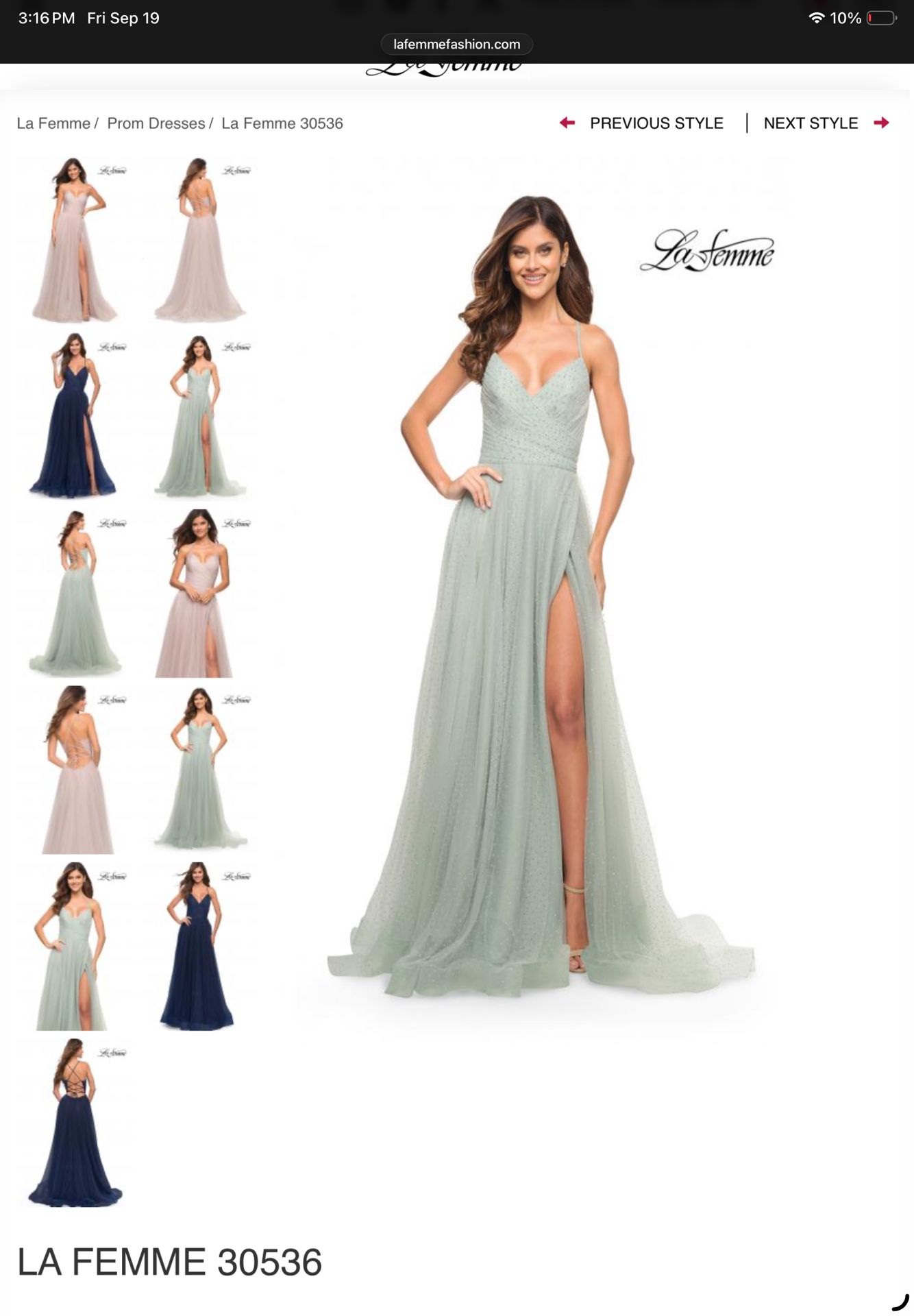 La Femme Sage Prom Dress
