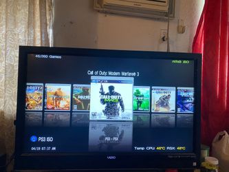 PS3 MOD with 2TB HARD DRIVE LOADED with 100 SWITCH Games