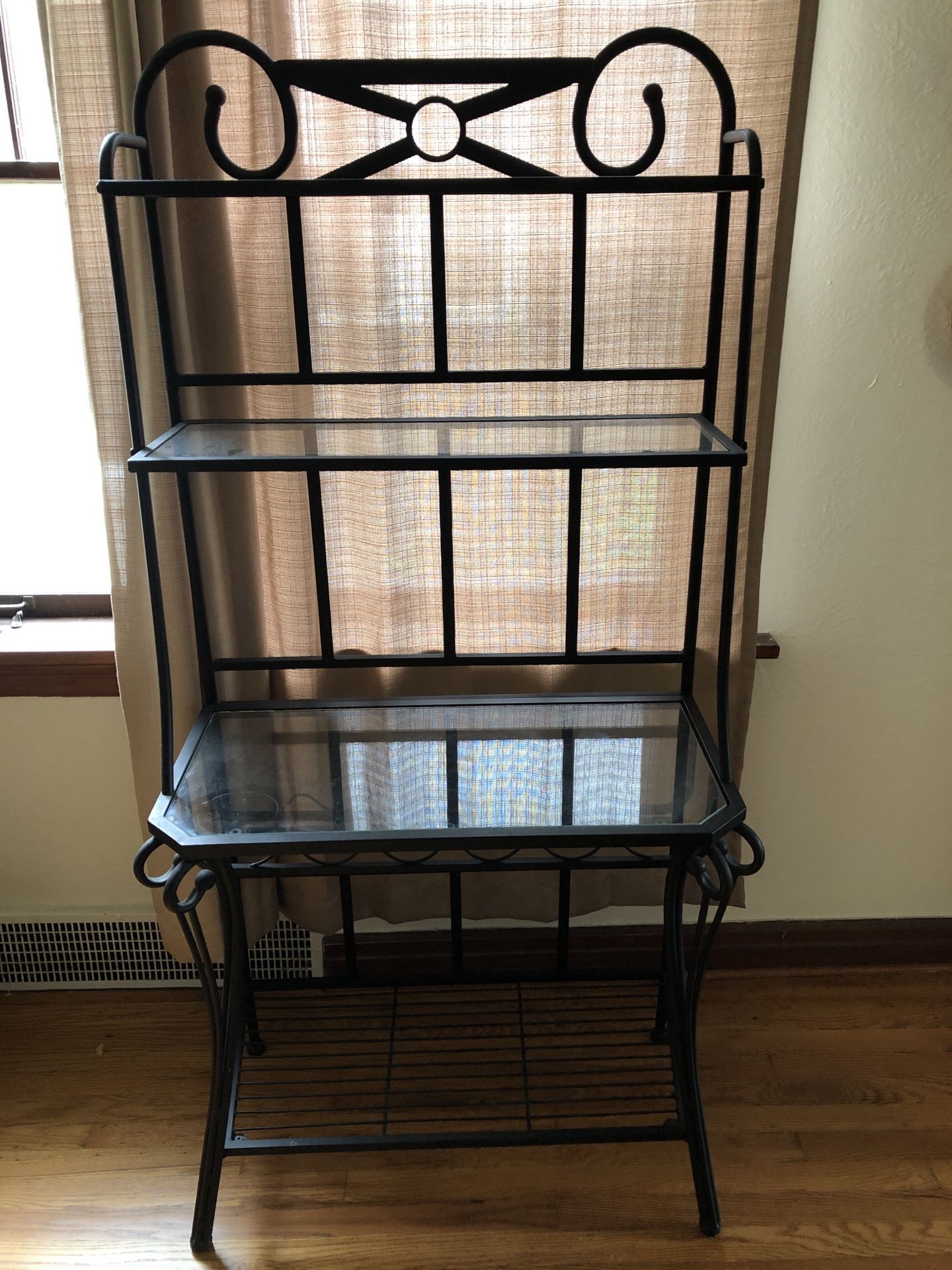Black Shelving Unit