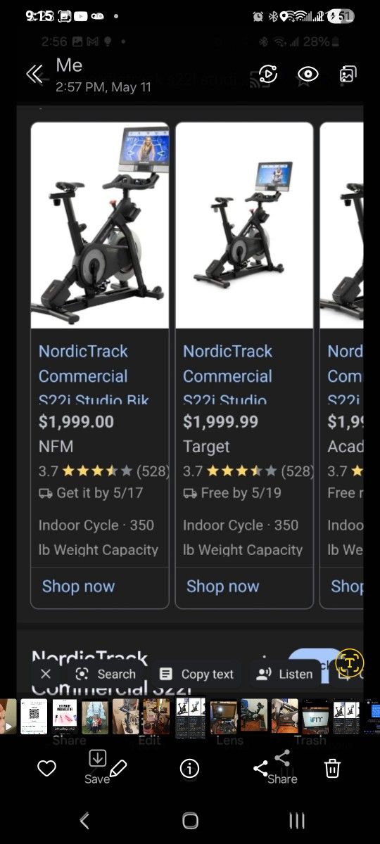 Nordic Track Exercise bike