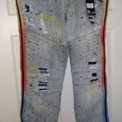 Encrypted Denim Jeans