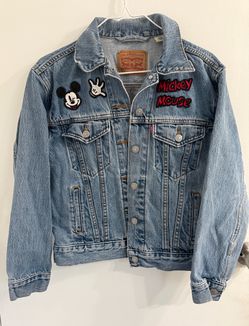 Levis Disney Mickey Mouse Blue Denim Jean Jacket Women’s