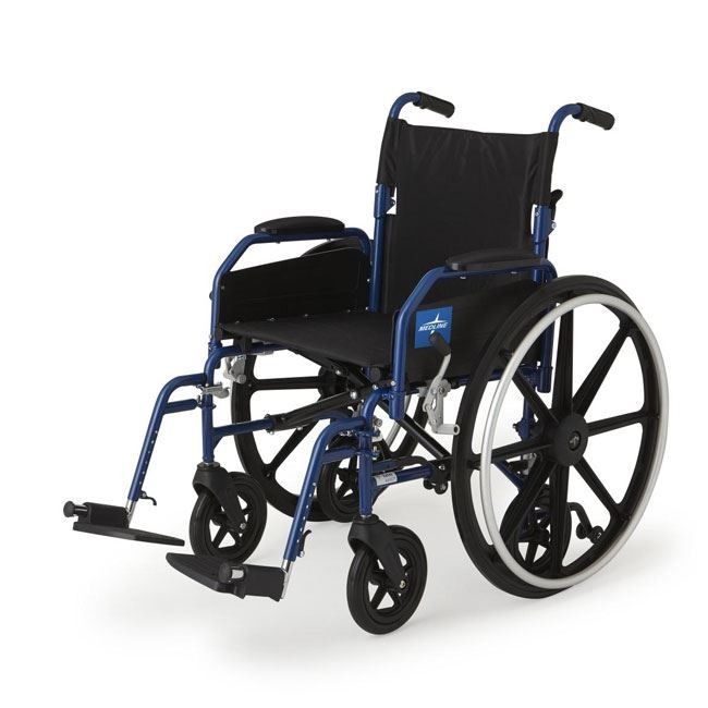 NEW Medline Excel Hybrid 2 - Combination Wheelchair/Transport Chair