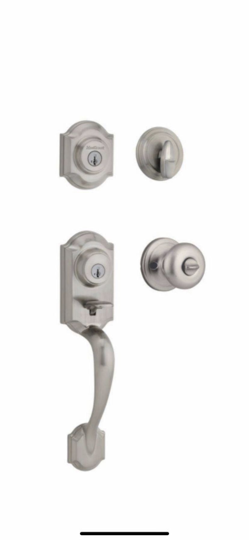 Kwikset Montara Brushed nickel smart key front door lock