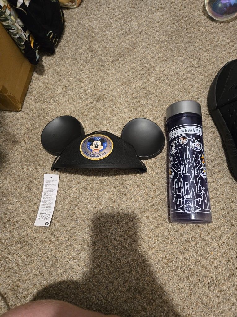 Disney EAR and CAST MEMBER Water Bottle