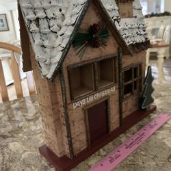 Christmas Countdown House 13x13 inches
