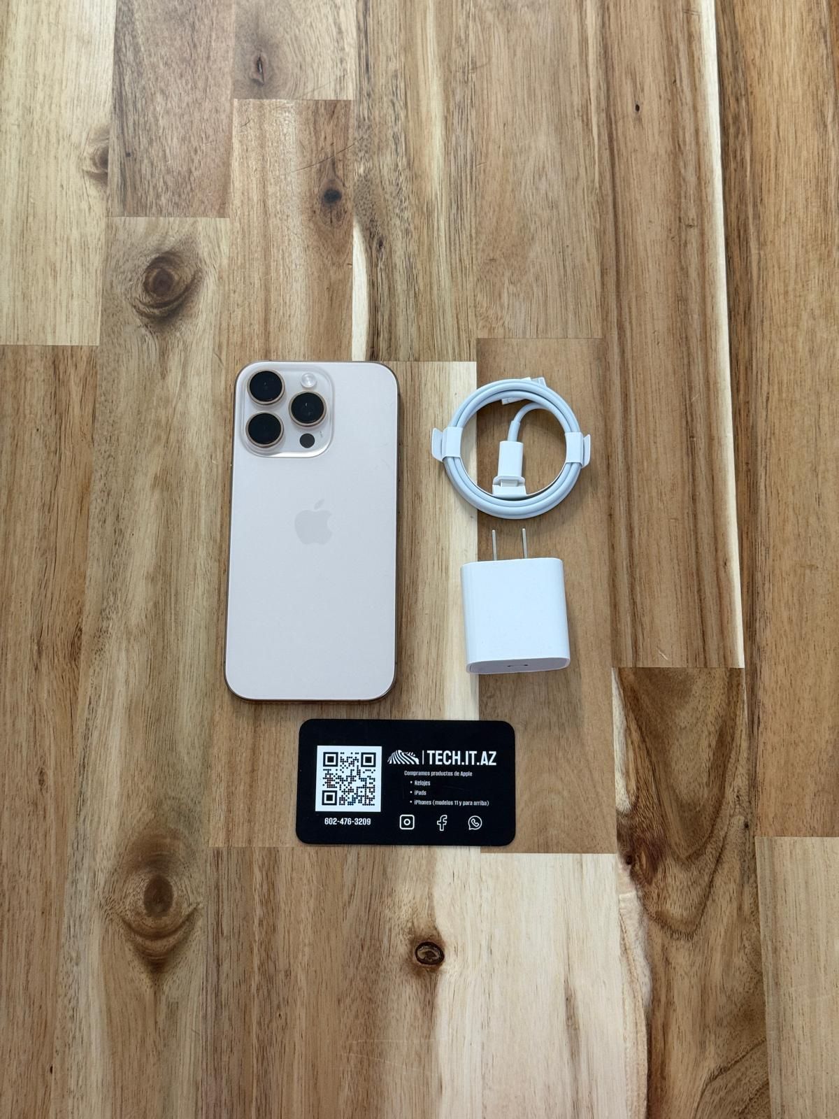 📱 iPhone 16 Pro | 128GB | Desert Titanium | Cricket Only | Hablo Español