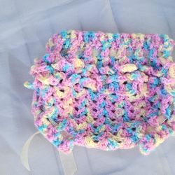Hand crochet booties & Diaper Cover 