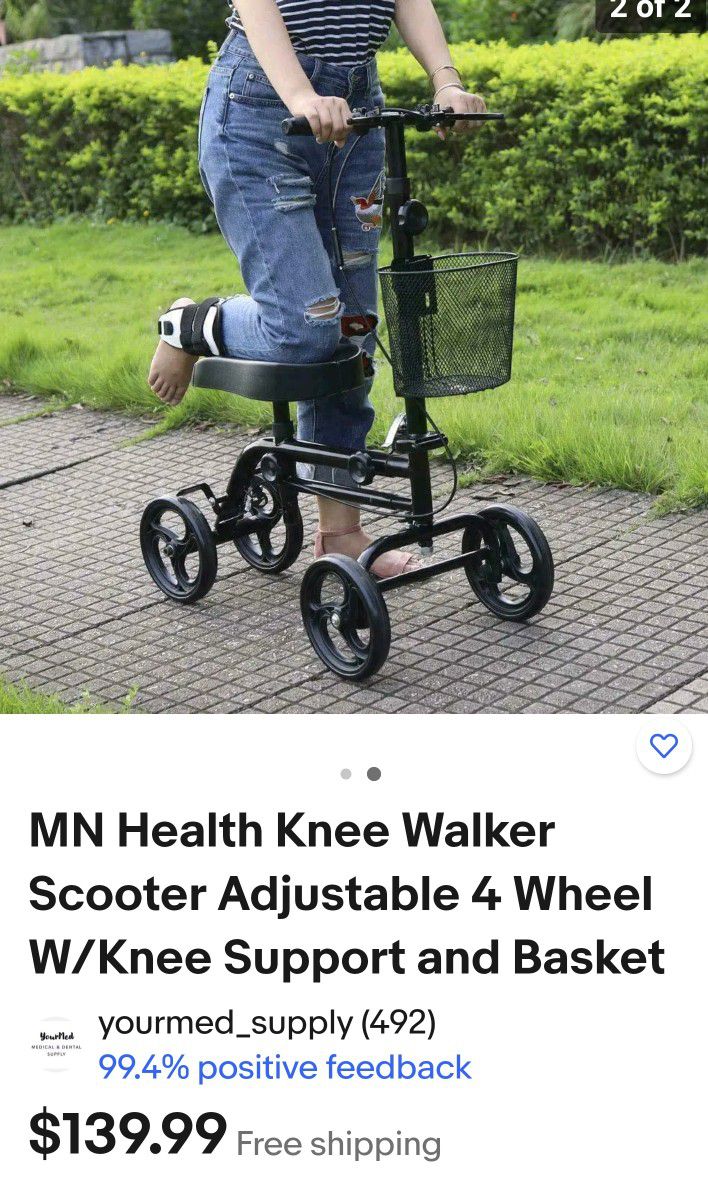 Scooter Knee Over Knee