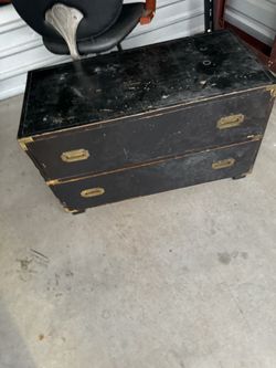 Vintage Wooden Trunk