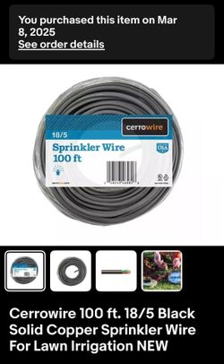 Sprinkler Wire 18/5
