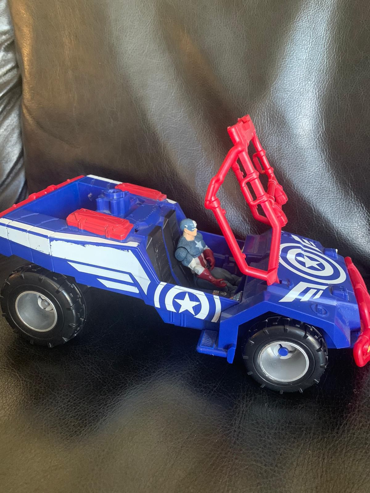Captain America with car
