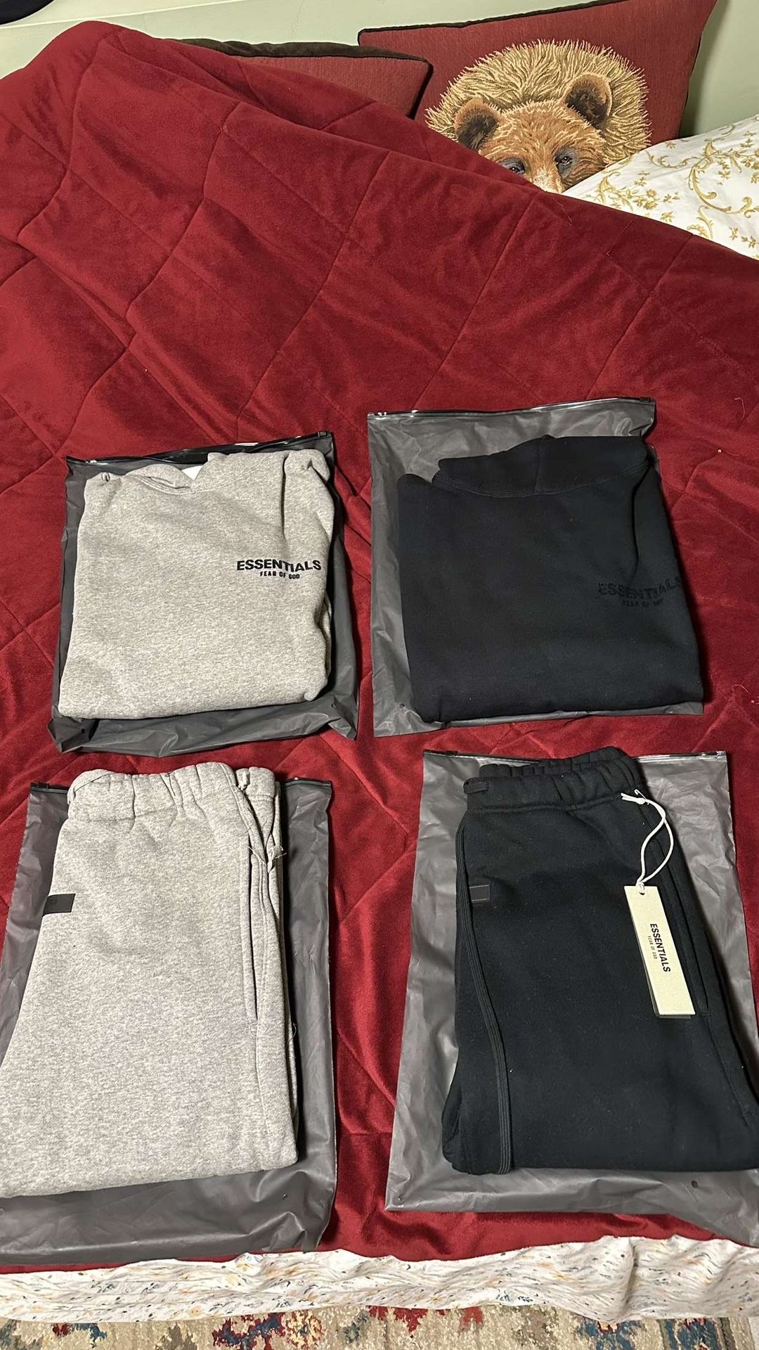 Essentials Fear Of God Pants And Hoodie