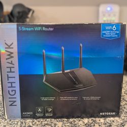Netgear Nighthawk AX2400 WiFi 6 Router (5-Stream, RAX30)