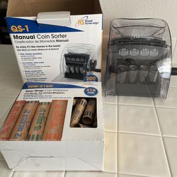 Manual Coin Sorter and Assorted Coin wraps