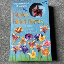 NEW Origami Fabulous Folded Flowers Complete Kit 