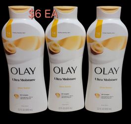 OLAY BODY WASH SHEA BUTTER $6EA