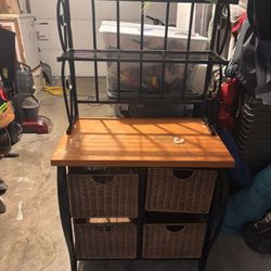 Kitchen Baker’s Rack With Drawers 