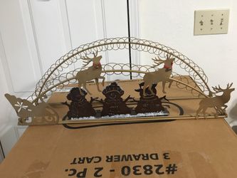 Christmas card holder. And candle holder.