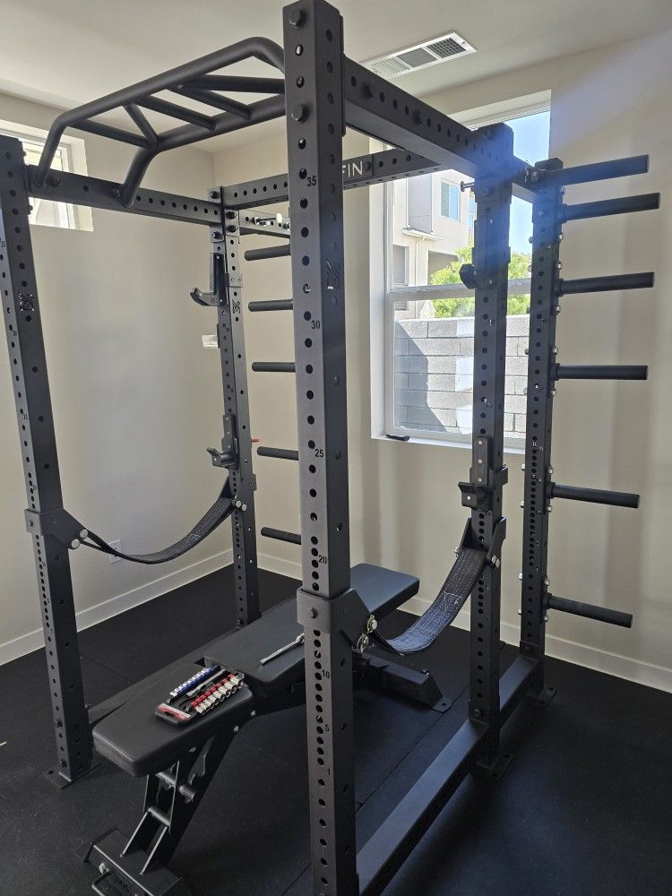 Squat Rack, Gym Equipment, Weights, Bench Press