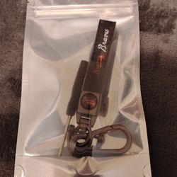 Black Braves Keychain NEW 