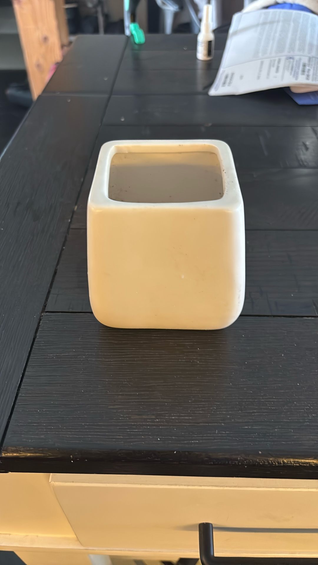 White Pot For Plant 