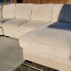 White Wrap Around Sectional Couch “WE DELIVER”