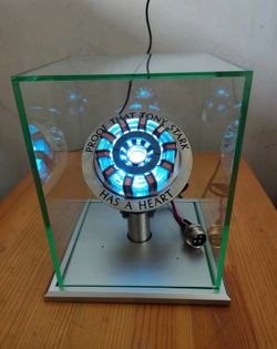 Iron Man Arc Reactor MK1 ,with LED Light,Vibration Sensing, USB