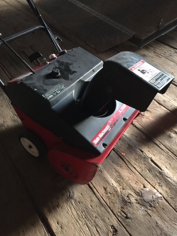 Yard machines 21" snow blower