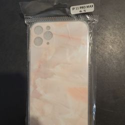 iPhone 11 pro max Case - Stylish Pink Polished Marble Phone Cover