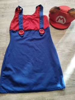 Super Mario Costume Size Medium Adult