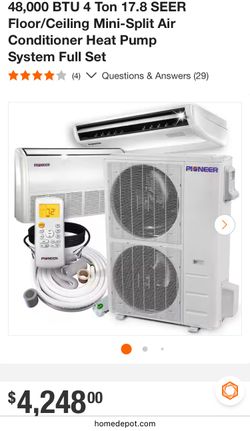 Air Conditioner Mini Split 48,000 BTU 