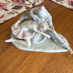 Ballerina And Clown Figurine