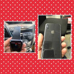 Apple iPhone X 64GB Unlocked + Apple Watch Series 3 38MM GPS