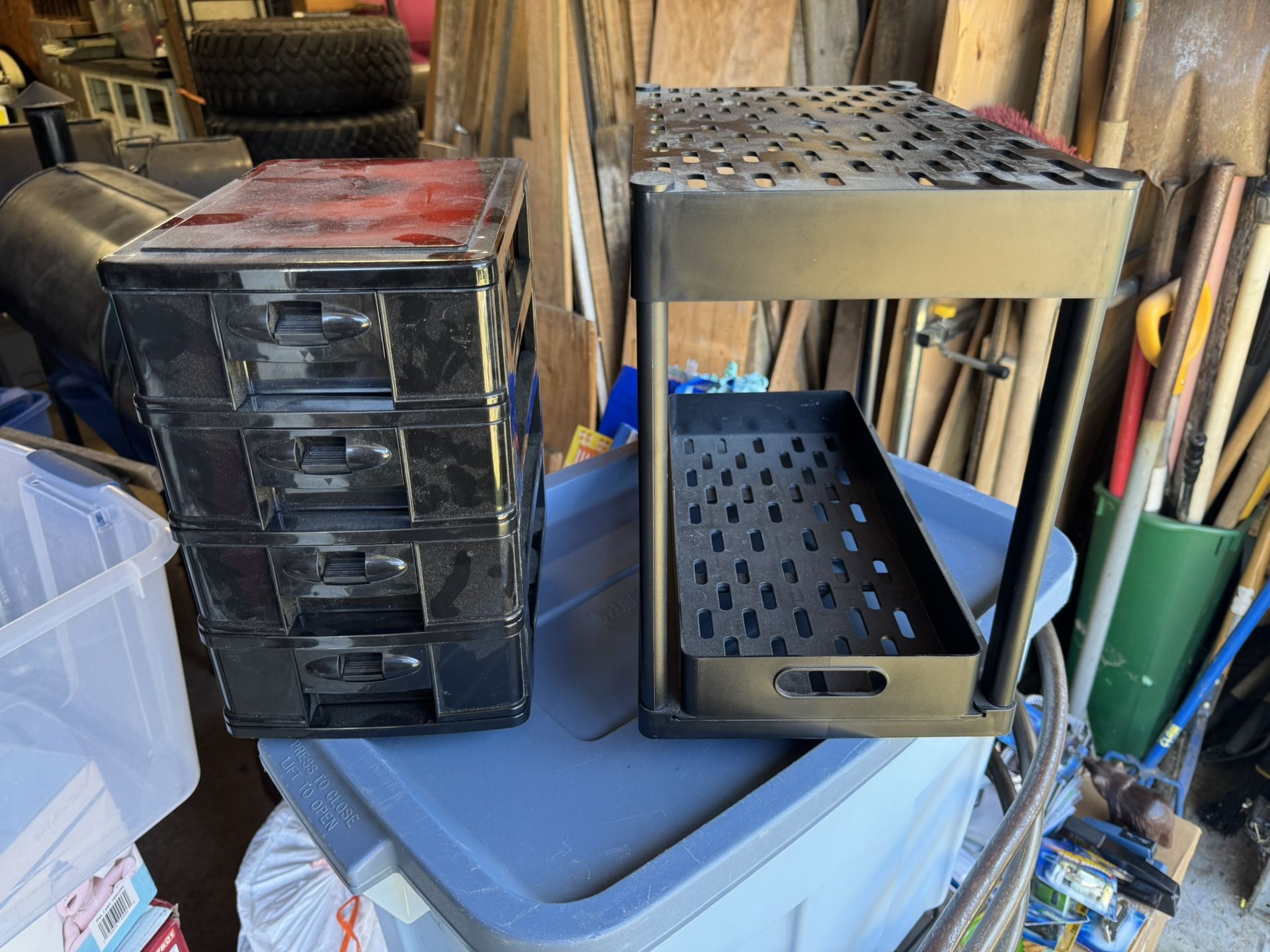 (2) New Storage Container/Shelves