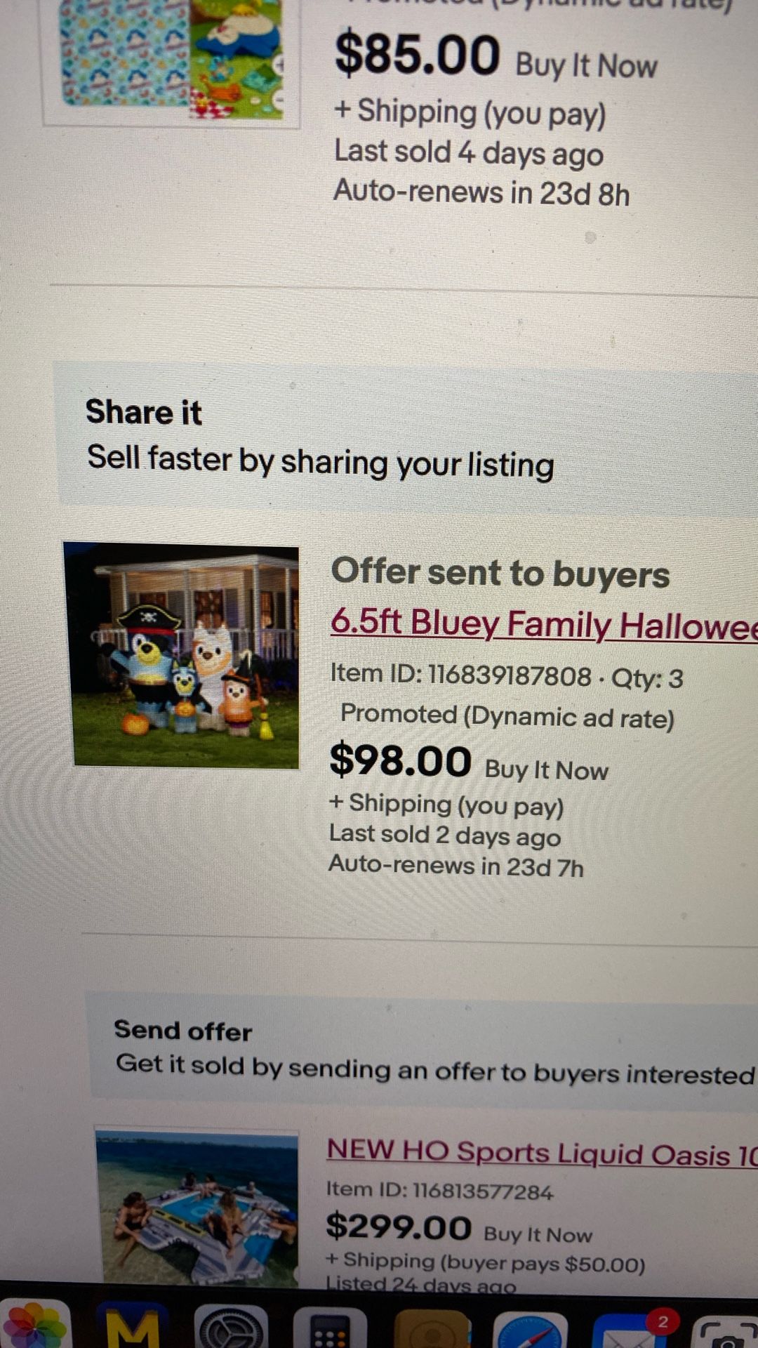 Bluey Halloween  Inflatable 