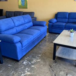 Sofa Set Blue
